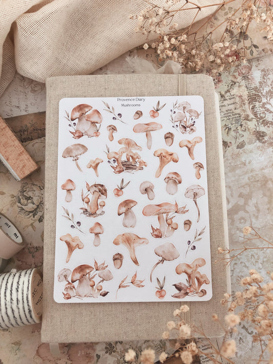 Sticker sheet - Mushrooms