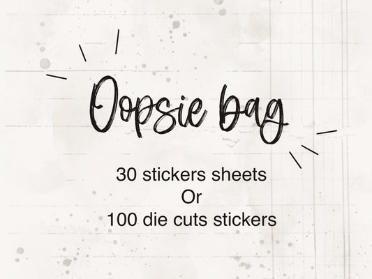 Oopsie stickers bag !
