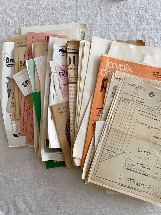Authentic Vintage Papers - 10 selected randomly elements