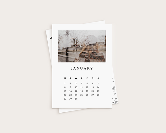 Calendar - Analog pictures - January