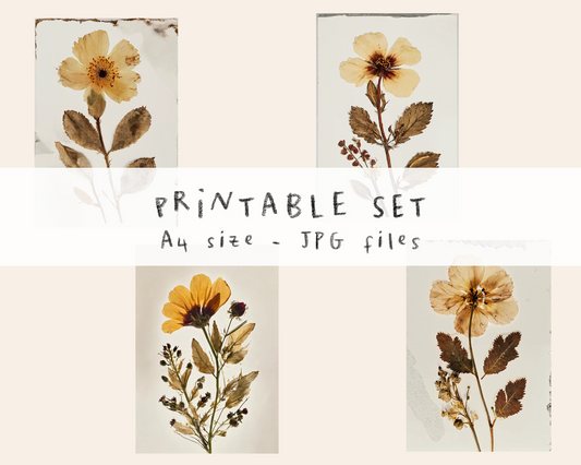 PRINTABLE - Pressed flowers v.1