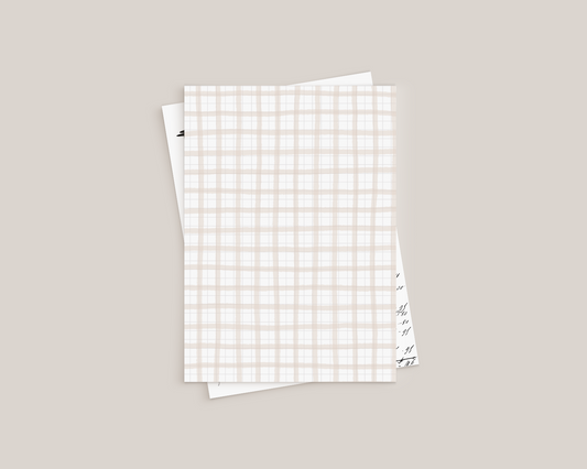 Pattern (Paper) - Beige grid - P012