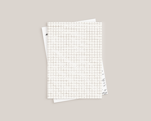 Pattern (Paper) - Beige grid - P013