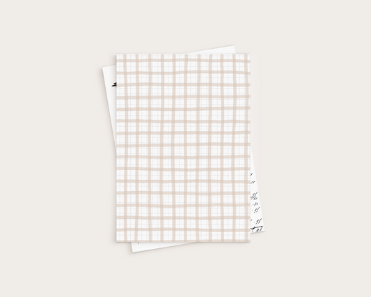 Pattern (Paper) - Light pink grid - P020