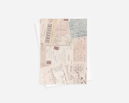 PRINTABLE - Vintage papers - P-096