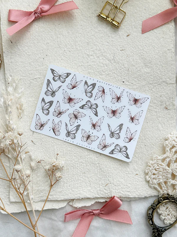 PREORDER - mini butterflies sticker sheet